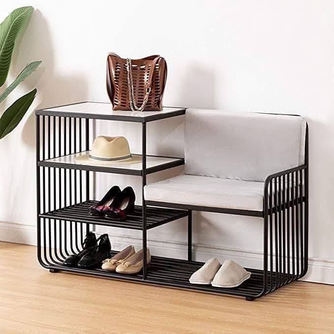 Industrial Shoe Storage Bench